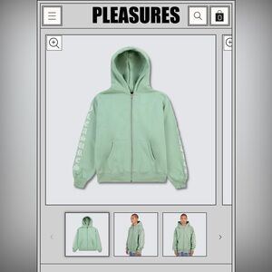 Pleasures OE Zip Up Hoodie